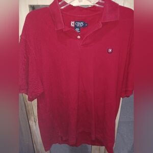 Chaps Men's Polo Shirt in Bold Red